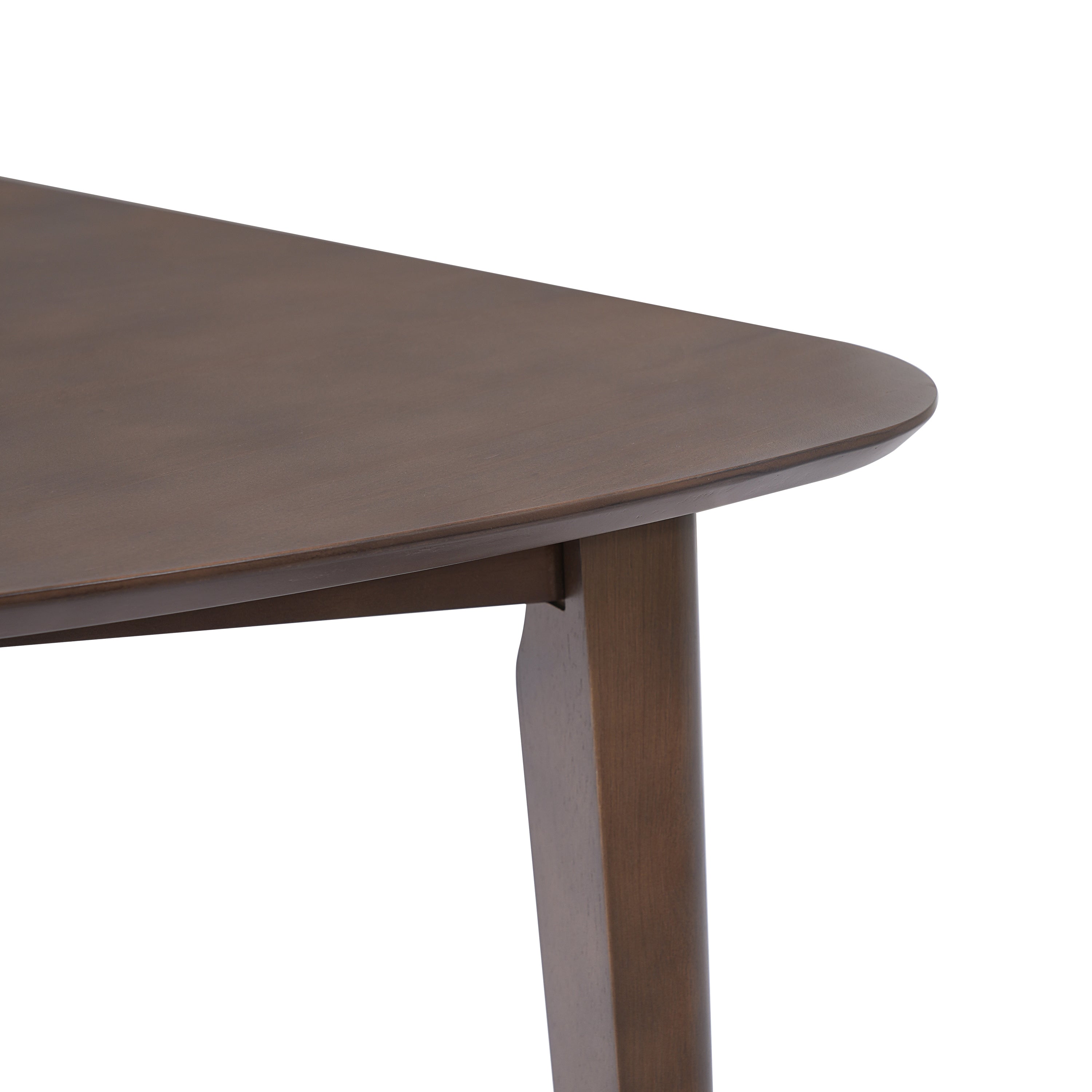 Modern Triangular Solid Wood Coffee Table for Small Spaces