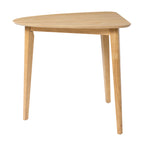 Modern Triangular Solid Wood Coffee Table for Small Spaces