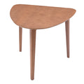 Modern Triangular Solid Wood Coffee Table for Small Spaces