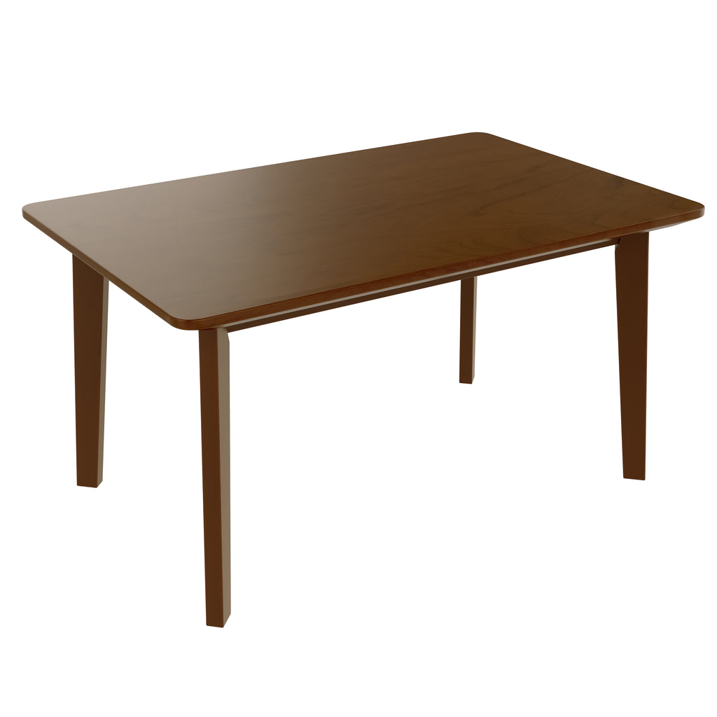 GDF Studio Wood Dining Table, 47-Inch Rectangular Kitchen Table with Tapered Legs, Farmhouse Style