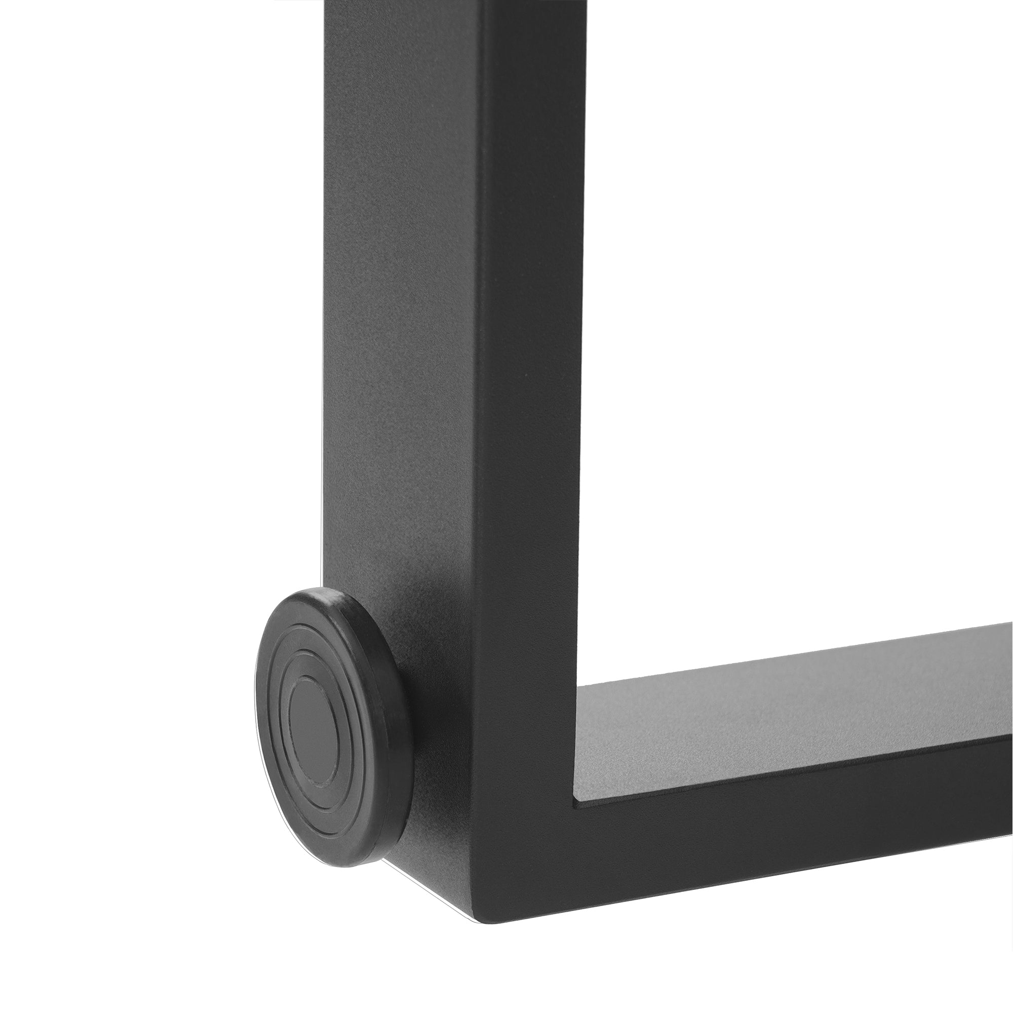 Modern Black Entryway Bench with Metal Legs, MDF Seat Shoe Bench for Bedroom, Dining Room & Hallway