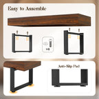 Modern Black Entryway Bench with Metal Legs, MDF Seat Shoe Bench for Bedroom, Dining Room & Hallway