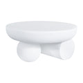Christopher Knight Home Sixtine Modern Lightweight Concrete Round Coffee Table, White