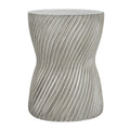 Christopher Knight Home Nana Modern Patio Hourglass Lightweight Concrete Side Table, Gray