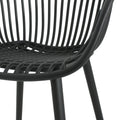 GDFStudio Modern Dining Chairs, Weather-Resistant Patio Chairs Set of 2 for Balcony, Garden