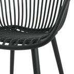 GDFStudio Modern Dining Chairs, Weather-Resistant Patio Chairs Set of 2 for Balcony, Garden