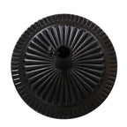 GDFStudio Syros Outdoor Resin and Steel Umbrella Base, Black