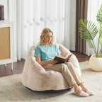 Christopher Knight Home Indoor Cozy Armchair-Style Bean Bag, Beige
