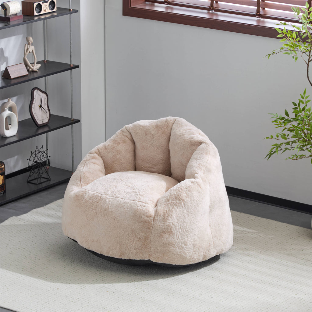 Christopher Knight Home Indoor Cozy Armchair-Style Bean Bag, Beige