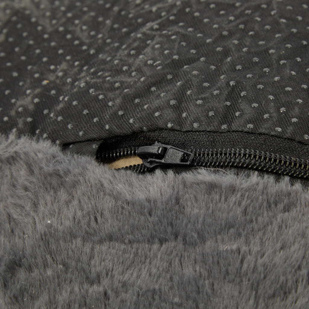 Christopher Knight Home Indoor Soft Bean Bag Chair, Faux Fur, Gray