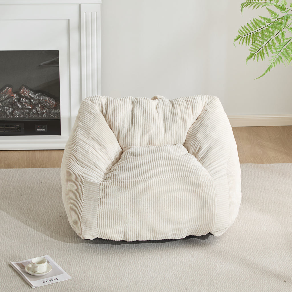 Christopher Knight Home Indoor Soft Bean Bag Chair, Faux Fur, Beige