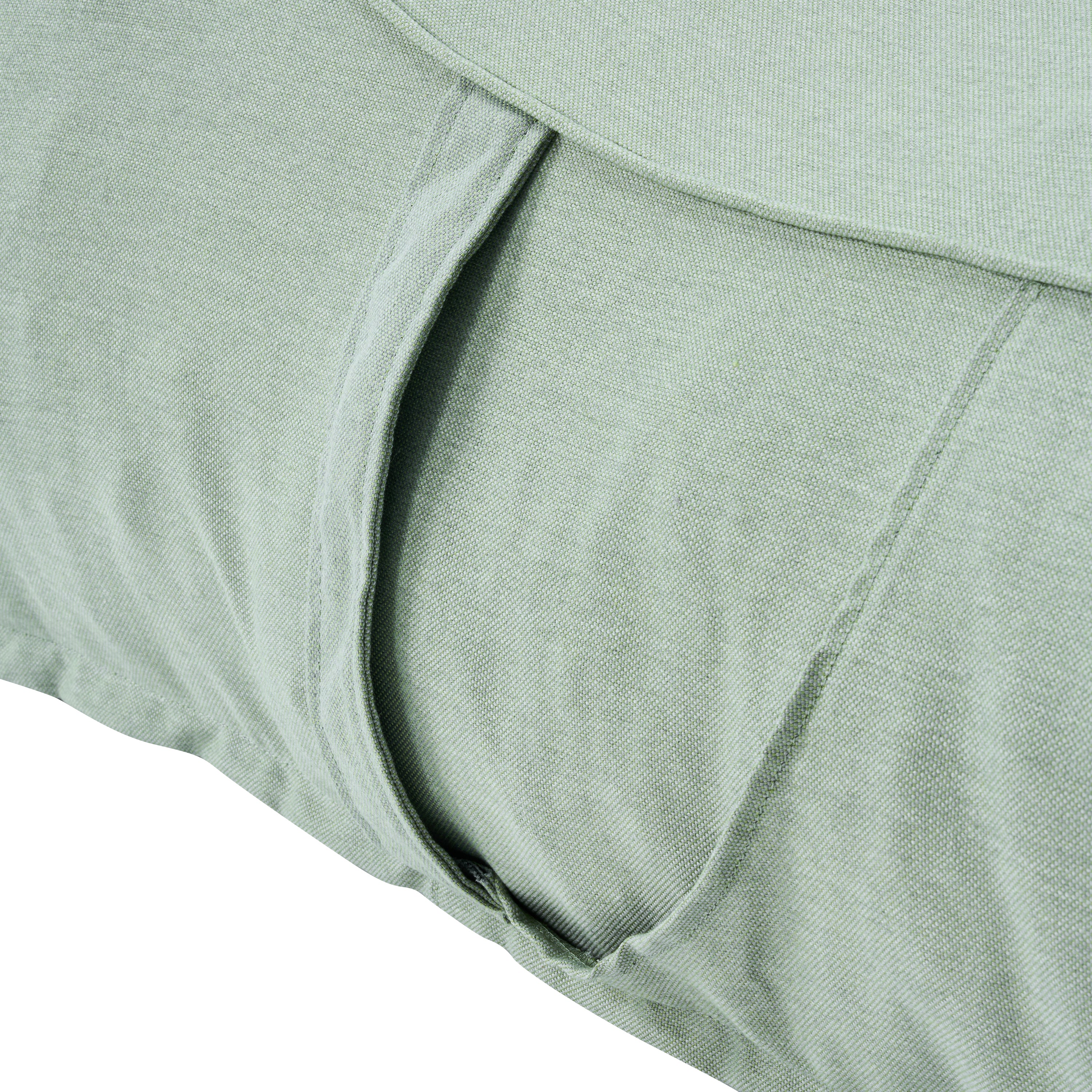 Outdoor Bean Bag Lounge Chair with Headrest, Ergonomic Shredded Foam Patio Lounger, Weather-Resistant Beige Bean Bag Sofa