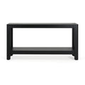 Christopher Knight Home Bobby Modern Farmhouse Wood Console Table with Open Shelf, Black