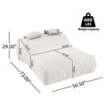 Outdoor Double Bean Bag Daybed, UV-Resistant Olefin Fabric Patio Lounge Chair, Waterproof 2-Person Bean Bag Sofa