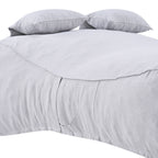 Outdoor Double Bean Bag Daybed, UV-Resistant Olefin Fabric Patio Lounge Chair, Waterproof 2-Person Bean Bag Sofa