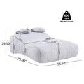 Outdoor Double Bean Bag Daybed, UV-Resistant Olefin Fabric Patio Lounge Chair, Waterproof 2-Person Bean Bag Sofa