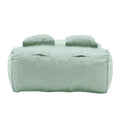 Outdoor Double Bean Bag Daybed, UV-Resistant Olefin Fabric Patio Lounge Chair, Waterproof 2-Person Bean Bag Sofa