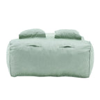 Outdoor Double Bean Bag Daybed, UV-Resistant Olefin Fabric Patio Lounge Chair, Waterproof 2-Person Bean Bag Sofa
