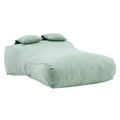 Outdoor Double Bean Bag Daybed, UV-Resistant Olefin Fabric Patio Lounge Chair, Waterproof 2-Person Bean Bag Sofa