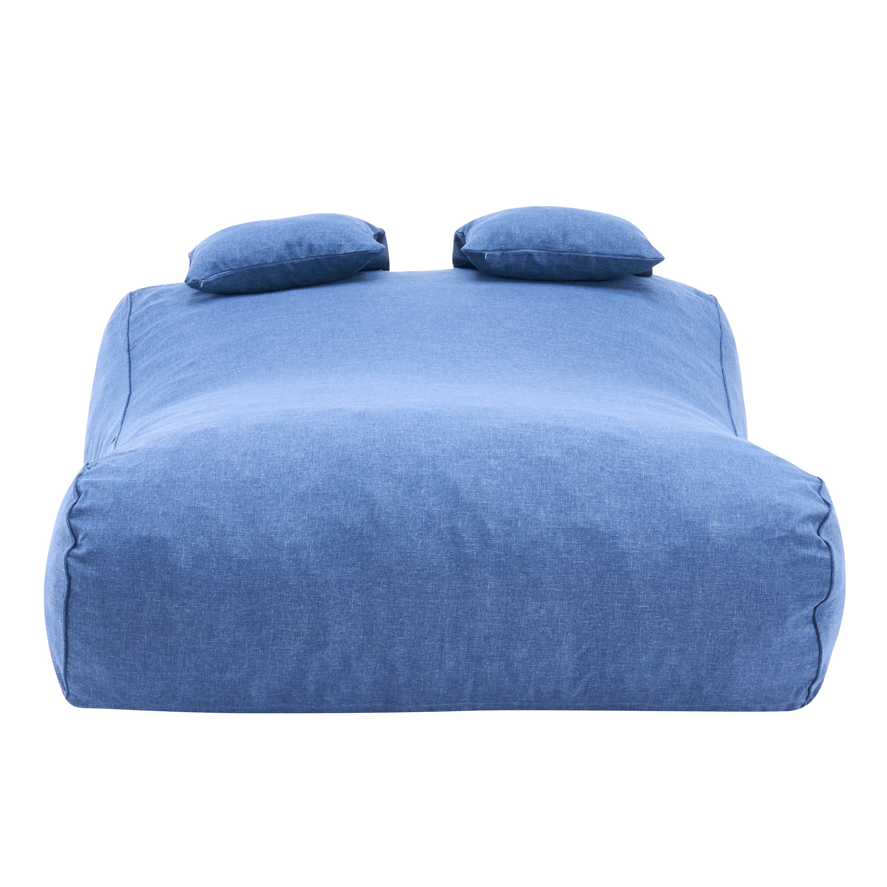 Outdoor Double Bean Bag Daybed, UV-Resistant Olefin Fabric Patio Lounge Chair, Waterproof 2-Person Bean Bag Sofa