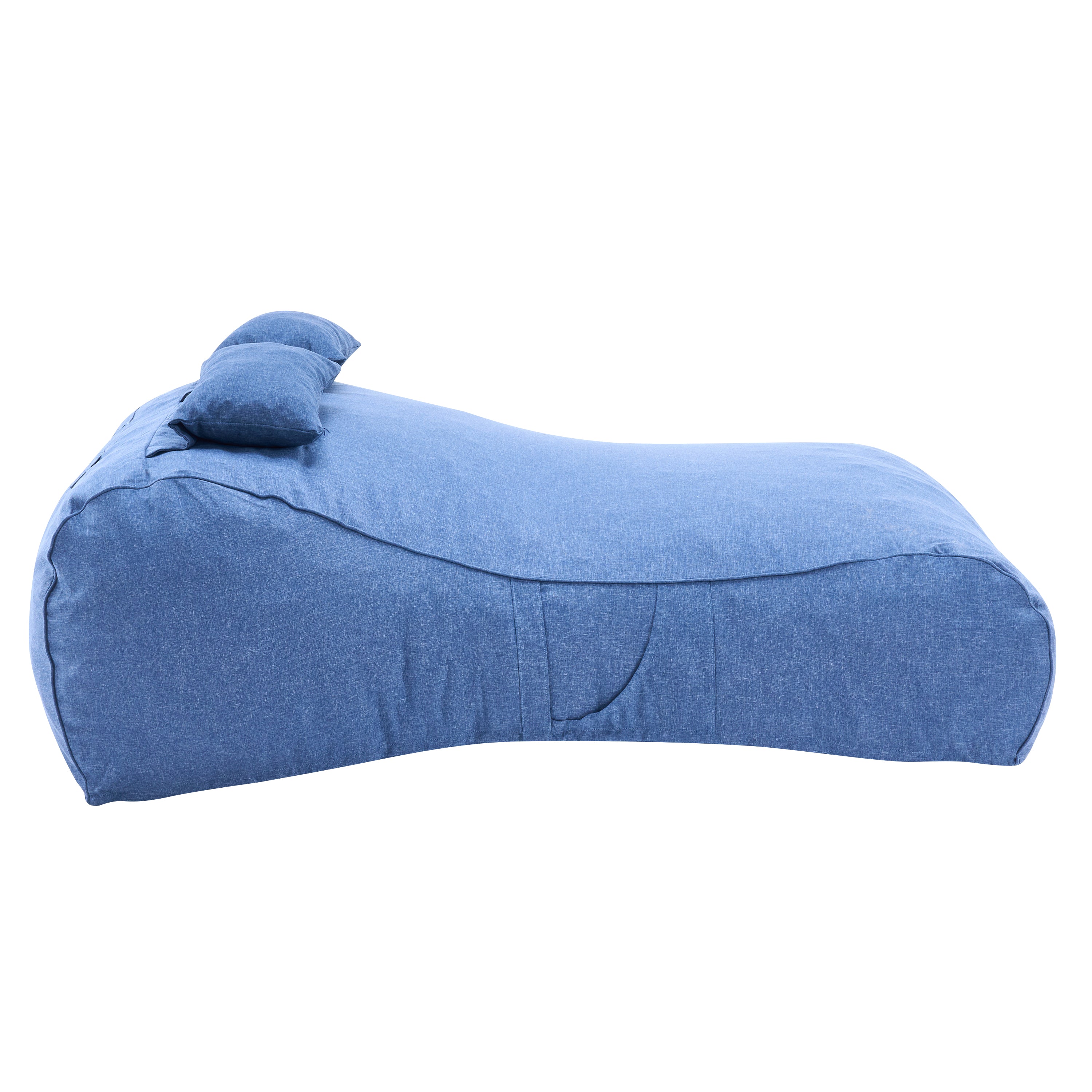 Outdoor Double Bean Bag Daybed, UV-Resistant Olefin Fabric Patio Lounge Chair, Waterproof 2-Person Bean Bag Sofa