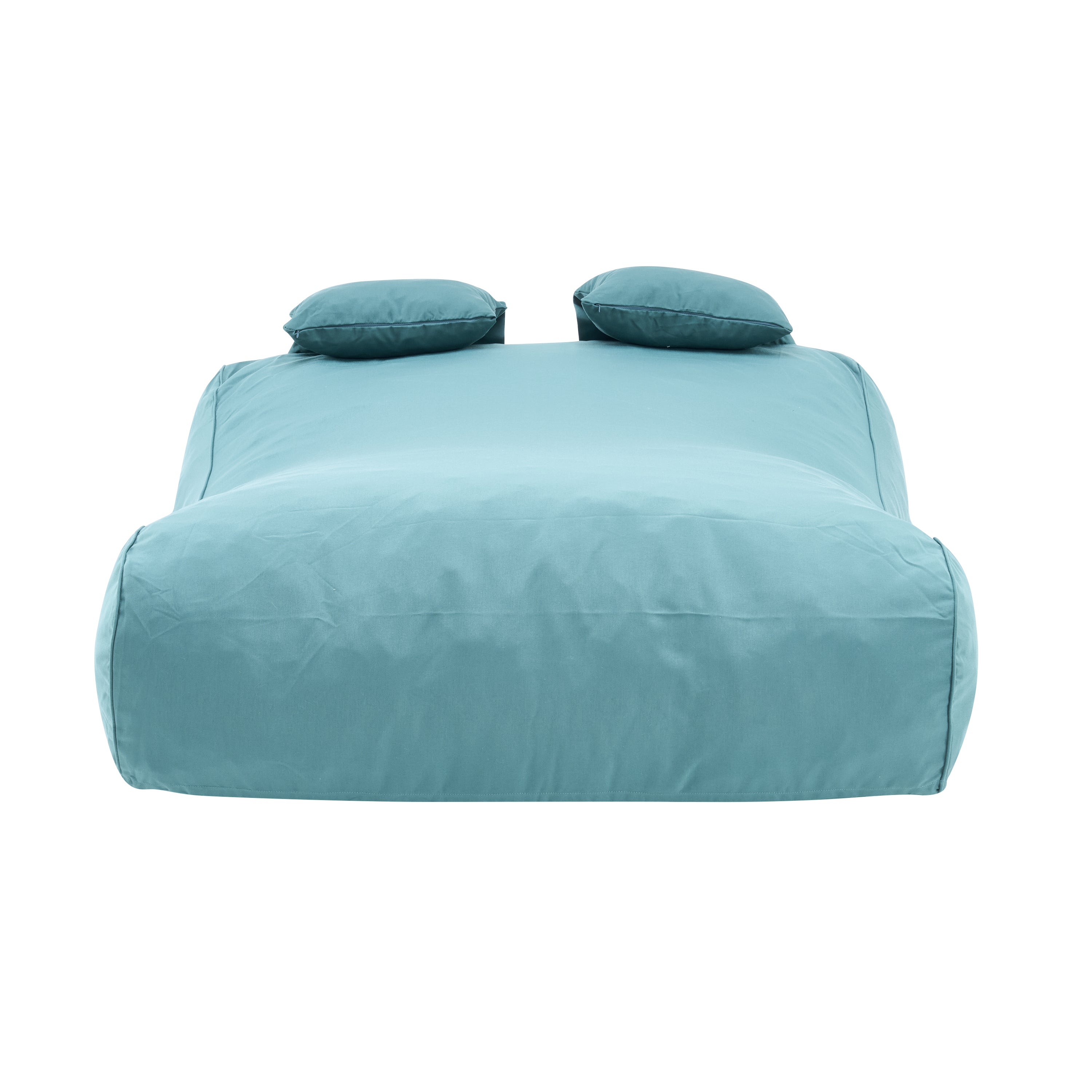 Outdoor Double Bean Bag Daybed, UV-Resistant Olefin Fabric Patio Lounge Chair, Waterproof 2-Person Bean Bag Sofa