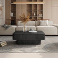 GDFStudio Joy Modern Fluted Lift-top Coffee Table with Hidden Storage