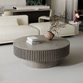 GDFStudio Sophia Modern Round Coffee Table with Storage