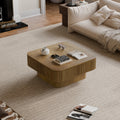 GDFStudio Skye Modern Wooden Square Coffee Table with Flip-top Lid