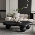 GDFStudio Seraph Modern Cloud Shaped Coffee Table with 3 Ball Legs