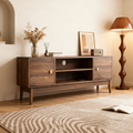 GDFStudio Bertram 43" Wood TV Stand, Walnut