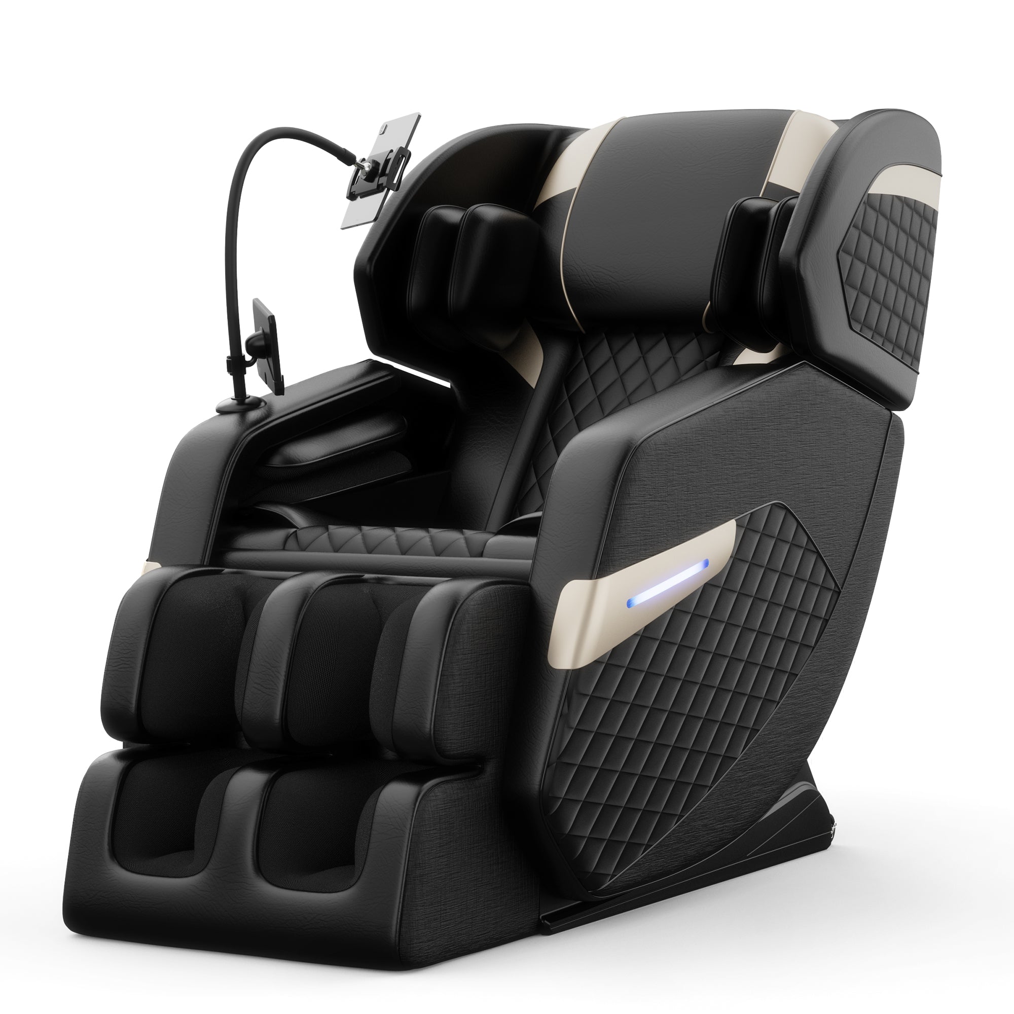 Christopher Knight Home Bray Full Body Air Pressure Massage Chair Recliner with Bluetooth and Heat, Black