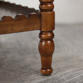 GDFStudio Orlando Vintage 43" Solid Wood Rectangle Coffee Table with Storage Shelf