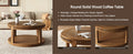 GDFStudio Chiori Modern 2-Tier Wooden 31" Round Coffee Table