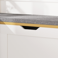 GDFStudio Gaela Farmhouse L-Shaped Storage 63" Benches