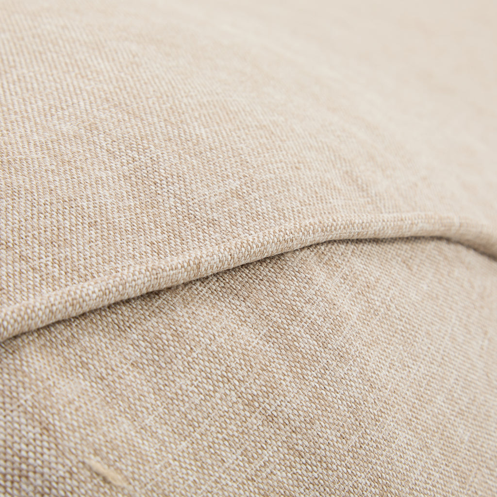 Outdoor Bean Bag Lounge Chair with Headrest, Ergonomic Shredded Foam Patio Lounger, Weather-Resistant Beige Bean Bag Sofa