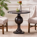 Christopher Knight Home Devries Modern Handmade Aluminum Circular Dining Table, Raw Bronze