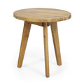 Christopher Knight Home Gino Outdoor Acacia Wood Side Table, Natural Brown