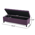 Christopher Knight Home Modern Storage Ottoman Bench with Hidden Storage & Versatile Seating