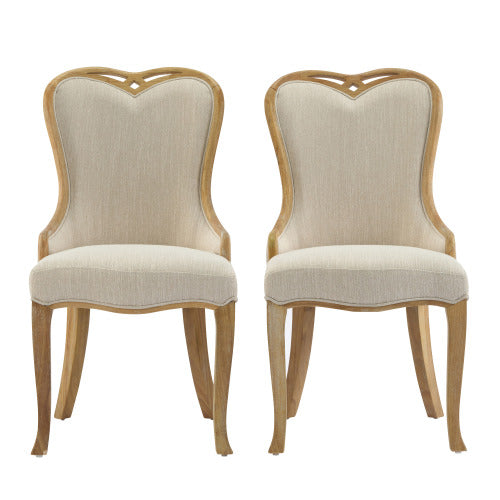 Christopher Knight Home Vex French Country Rubberwood Dining Chairs(Set of 4), Natural