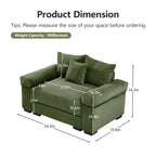 Christopher Knight Home Crane 54.3" Oversized Corduroy Single Sofa,Green