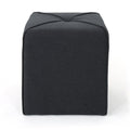 Christopher Knight Home Cube Ottoman – Compact Polyester Fabric Footrest & Seat