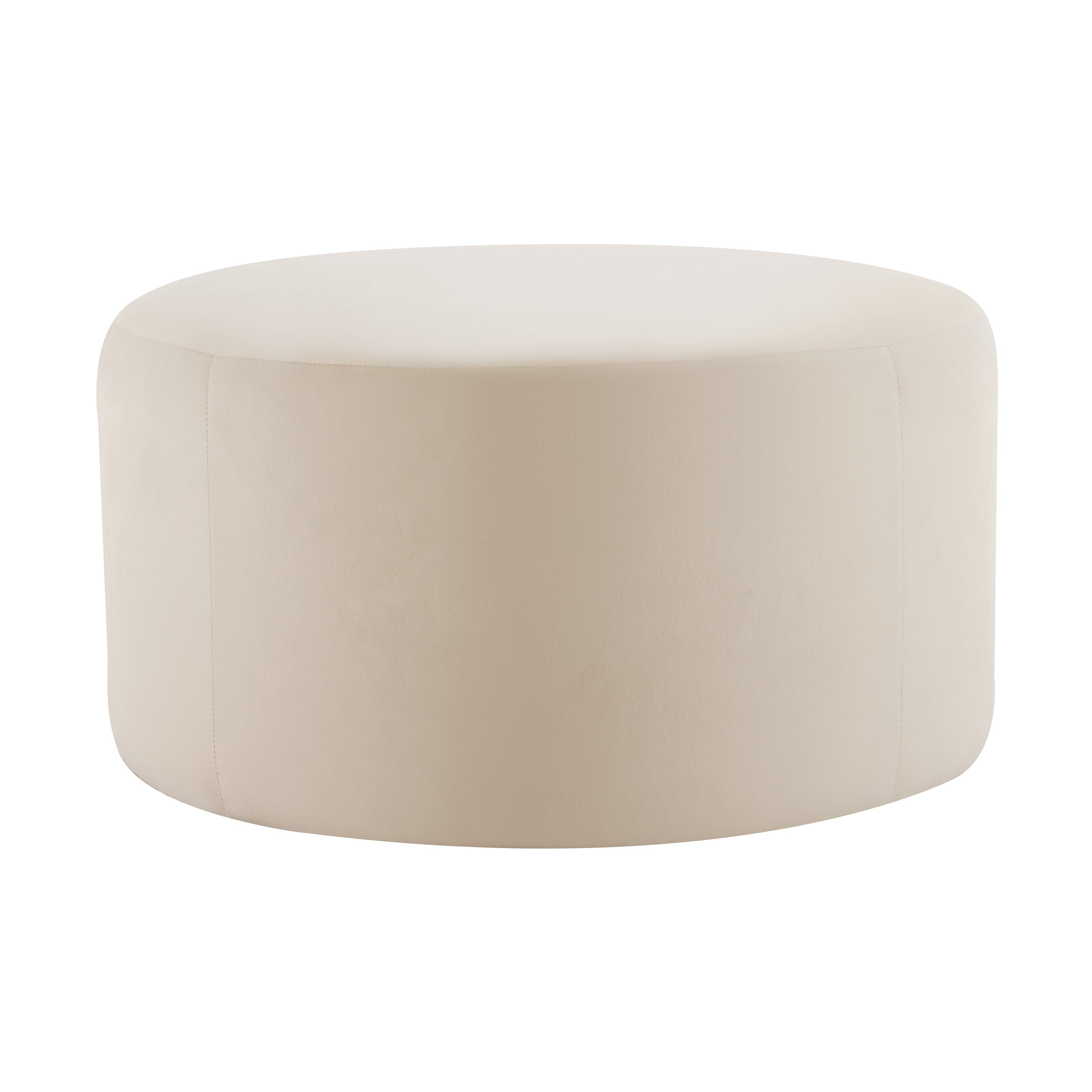 Christopher Knight Home Modern Round Velvet Ottoman – Living Room Footrest & Side Table