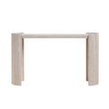 GDFStudio Ormarr Modern 53'' Faux Marble Pattern Wood Console Table,Beige