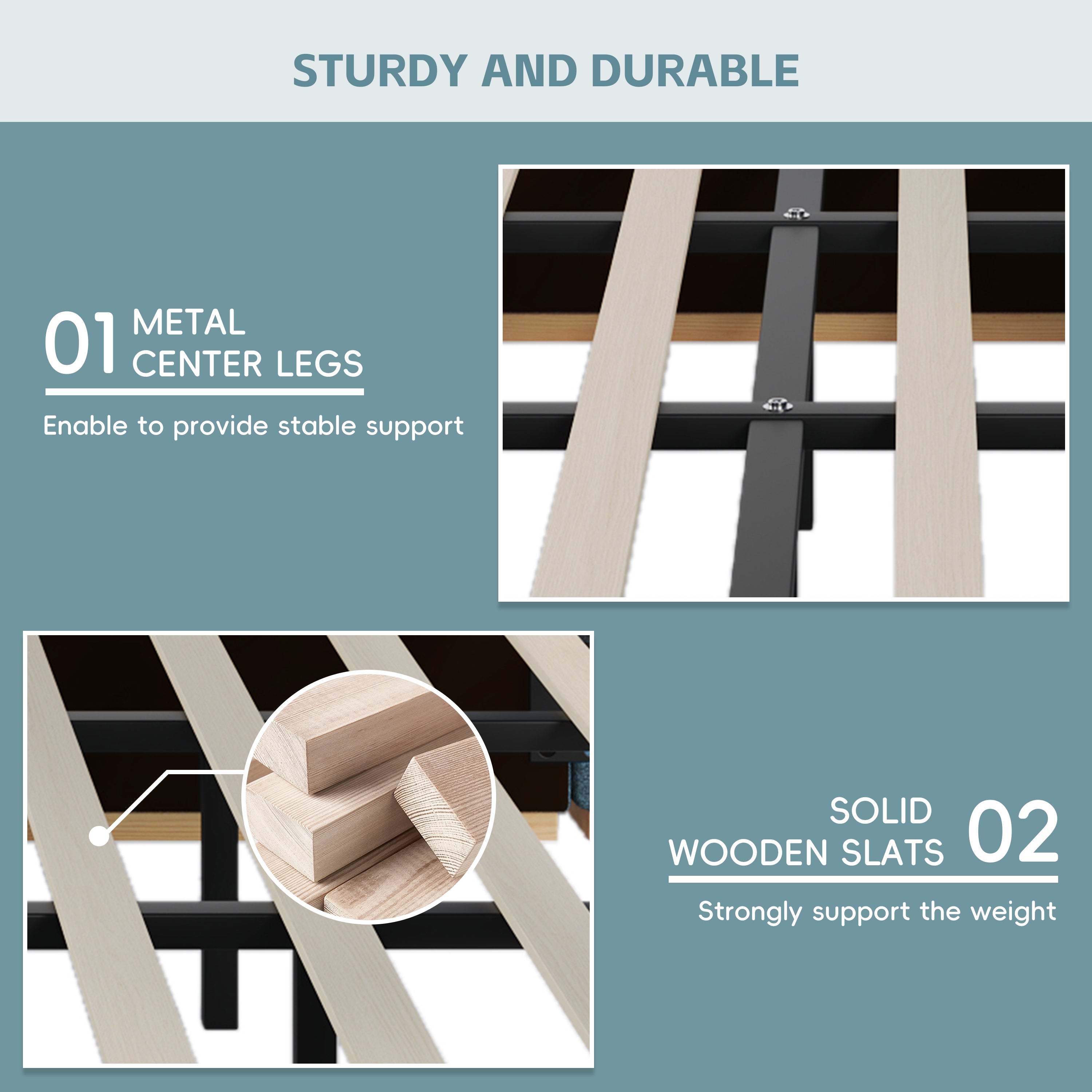 Christopher Knight Home Upholstered Storage Platform Bed with PU Headboard Cushion & Built-In Side Shelves