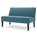 Modern Upholstered Loveseat with Solid Wood Frame & Birch Legs