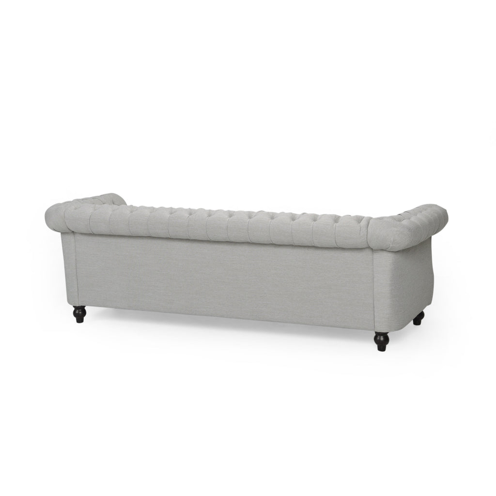 Christopher Knight Home Chesterfield Tufted Sofa with Scrolled Arms & Nailhead Trim