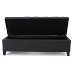 Christopher Knight Home Tufted Storage Ottoman Bench with Hidden Compartment & Soft-Close Hinges
