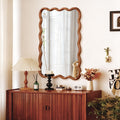 GDFStudio Helyn Wavy Rectangle Decorative Mirror