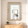 GDFStudio Helyn Wavy Rectangle Decorative Mirror